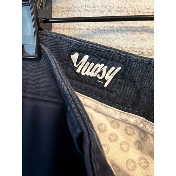 Mugsy Mens Morgans Navy Chinos Pants Size 42X30 - Picture 3 of 4